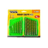 Набор сверл по металлу MasterTool 11-1305 HSS титан в пластиковой коробке 13шт