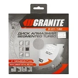 Диск алмазный Granite 9-01-180 Segmented Тurbo 180мм                                                