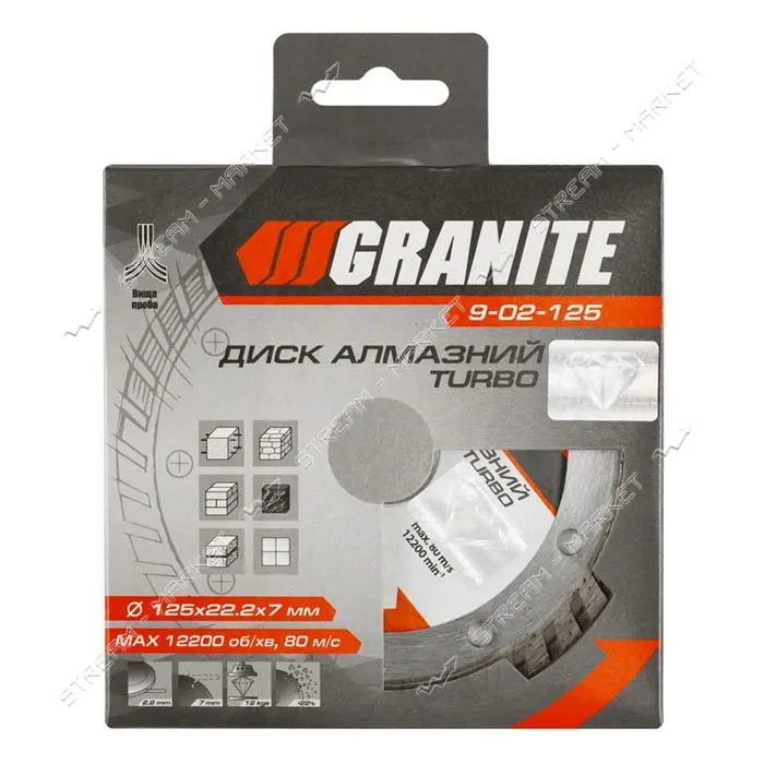 Диск алмазный Granite 9-02-125 Тurbo 125мм                                                          
