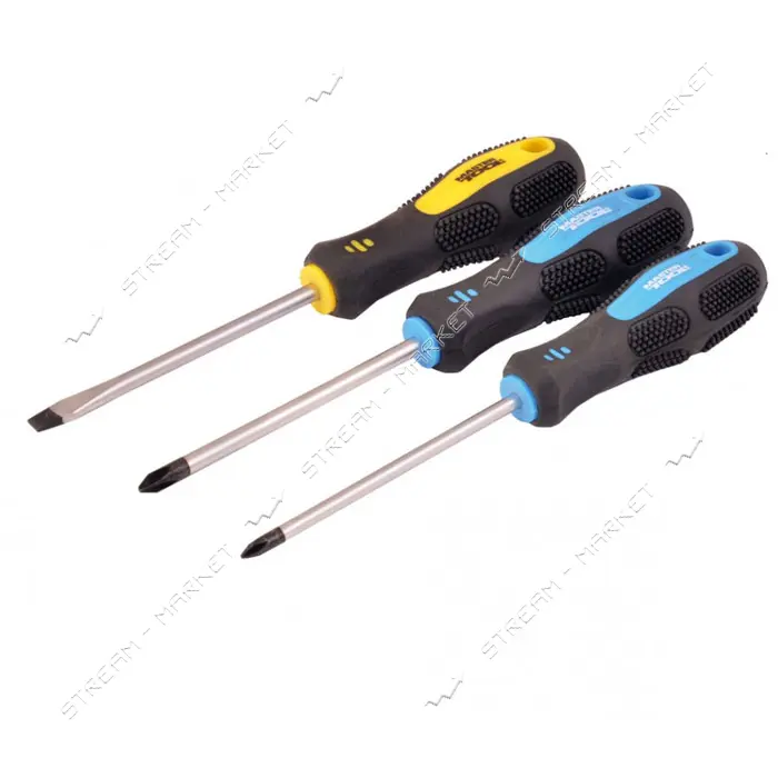 Набор отверток Mastertool 40-1504 РН1x100 2x100 SL5x100                                             