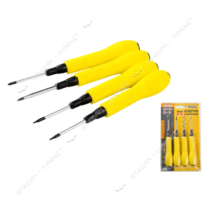 Набор отверток Mastertool 40-0190 Т5/Т6/РН00/Spanner 4шт