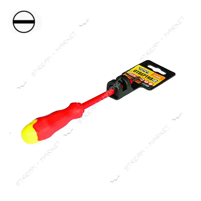 Отвертка диэлектрическая плоская Mastertool 47-0410 SL4x100 1000В