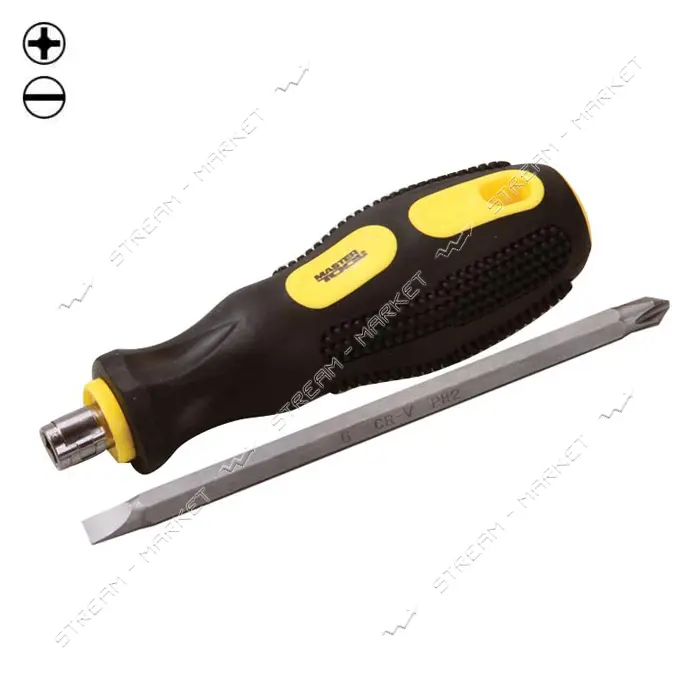 Отвертка Mastertool 40-0141 2-В-1 насадка 125мм РН2/SL6
