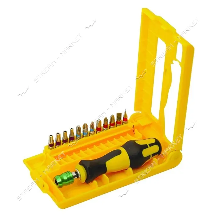 Отвертка в кейсе Mastertool 40-0143 12 насадок