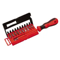 Отвертка диэлектрическая в кейсе Mastertool 40-0041 11 насадок 25мм                                 