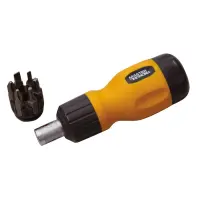 Отвертка с трещоткой Mastertool 40-0517 малая 6 насадок                                             