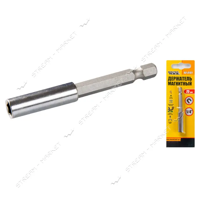 Держатель магнитный MasterTool 40-0181 75мм                                                         