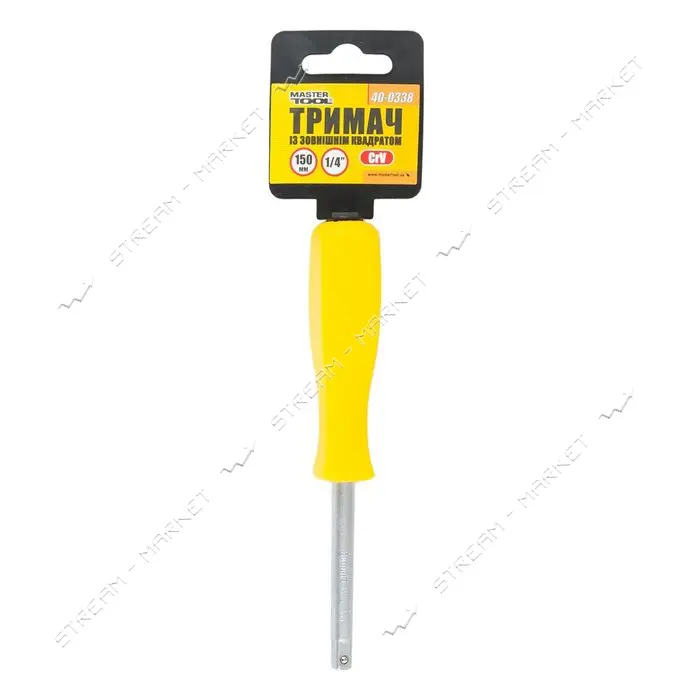 Держатель MasterTool 40-0338 с наружным квадратом 1/4" 150мм                                        