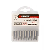 Комплект насадок отверточных Granite 10-91-251 PZ1x25мм S2 10шт