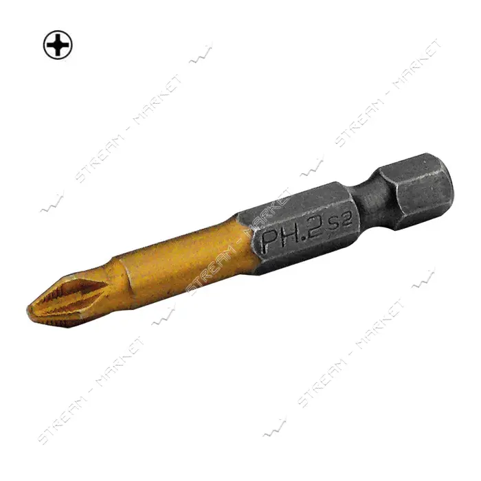 Комплект насадок отверточных Granite 10-01-511 PН1x50мм S2 10шт с титановым покрытием               
