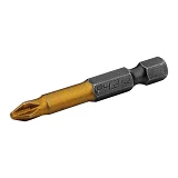 Комплект насадок отверточных Granite 10-02-511 PН2x50мм S2 10шт с титановым покрытием               