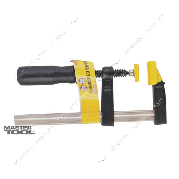 Струбцина столярная MasterTool 07-0000 тип F деревянная ручка 150x50мм 1700Н                        