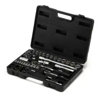 Набор торцевых насадок Mastertool 78-7072 CrV 1/4" и 1/2" с трещеткой 24 зуба 72шт                  