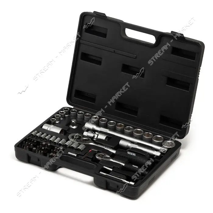 Набор торцевых насадок Mastertool 78-7072 CrV 1/4" и 1/2" с трещеткой 24 зуба 72шт