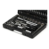 Набор торцевых насадок Mastertool 78-7108 CrV 1/4" и 1/2" с трещеткой 24 зуба 108шт
