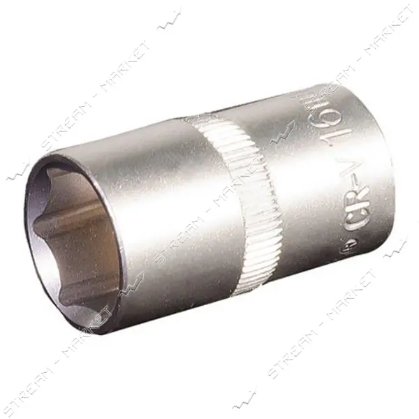 Насадка торцевая Mastertool 78-0016 6-гранная CrV 1/2" 16мм                                         