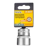 Насадка торцевая Mastertool 78-0024 6-гранная CrV 1/2" 24мм