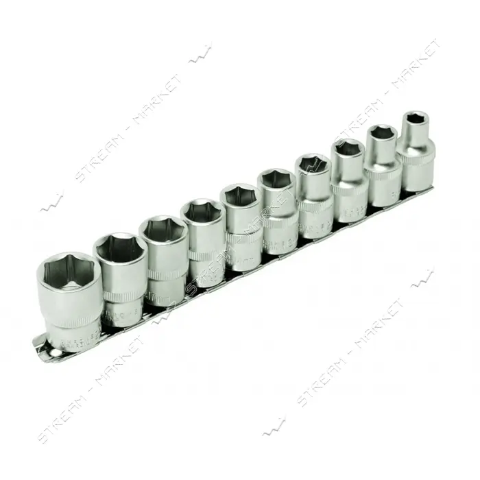 Набор торцевых насадок Mastertool 78-1210 6-гранных СrV 1/2" 10шт                                   