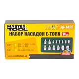 Набор насадок торцевых Mastertool 78-1414 E-Torx 1/4" 14шт