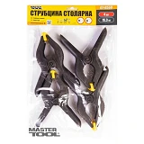Струбцина столярная Mastertool 07-0560 тип A 60мм сила зажатия 15.3 кг набор 4шт