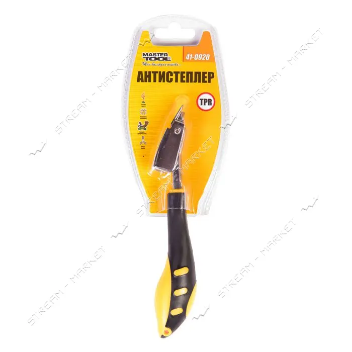 Антистеплер MasterTool 41-0920 180мм металлическая головка эргономичная TPR ручка