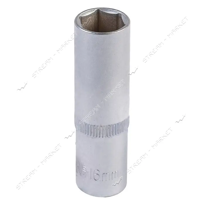 Насадка торцевая Mastertool 78-0516 6-гранная удлиненная 1/2" 16мм CRV                              