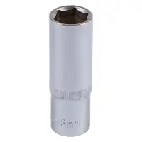 Насадка торцевая Mastertool 78-0518 6-гранная удлиненная 1/2" 18мм CRV                              