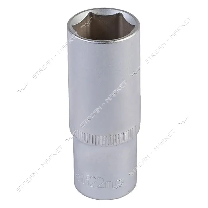 Насадка торцевая Mastertool 78-0522 6-гранная удлиненная 1/2" 22мм CRV