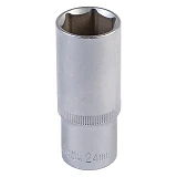 Насадка торцевая Mastertool 78-0524 6-гранная удлиненная 1/2" 24мм CRV                              