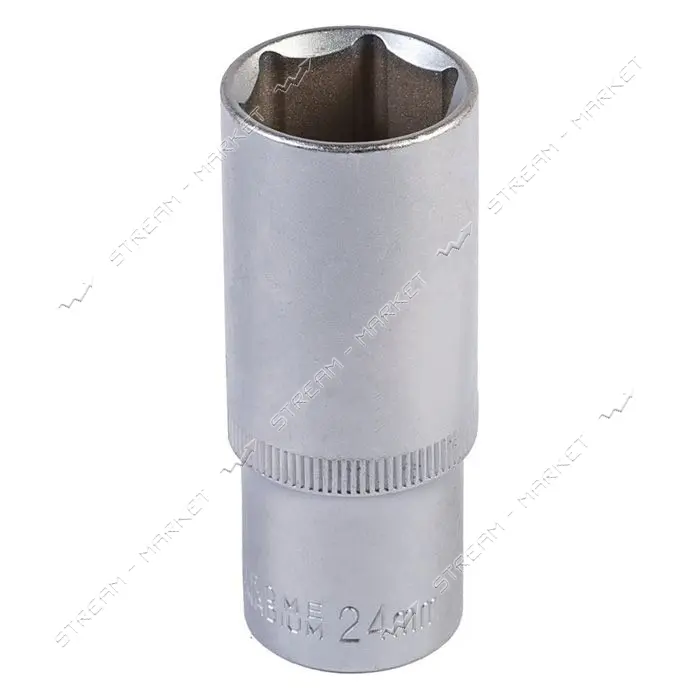 Насадка торцевая Mastertool 78-0524 6-гранная удлиненная 1/2" 24мм CRV                              