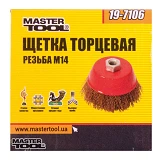Щетка чашеобразная Mastertool 19-7106 из рифленой проволоки d65мм М14