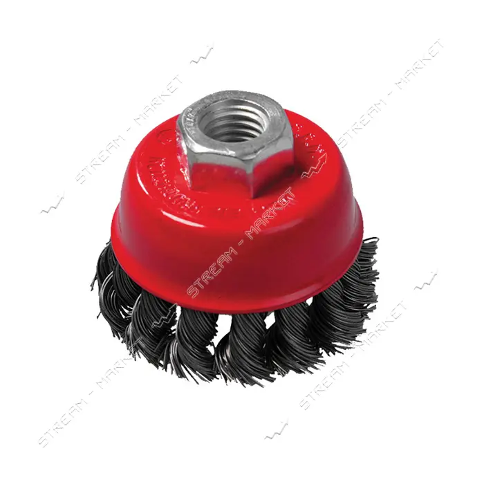 Щетка чашеобразная Mastertool 19-7007 из плетеной проволоки d75мм М14