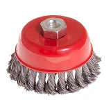 Щетка чашеобразная Mastertool 19-7010 из плетеной проволоки d100мм М14