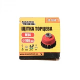 Щетка чашеобразная Mastertool 19-7010 из плетеной проволоки d100мм М14