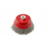 Щетка чашеобразная Mastertool 19-7206 из рифленой проволоки d65мм М14                               