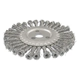 Щетка дисковая Mastertool 19-9018 из плетеной проволоки d180x22.2мм                                 