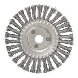 Щетка дисковая Mastertool 19-9018 из плетеной проволоки d180x22.2мм                                 