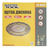 Щетка дисковая Mastertool 19-9020 из плетеной проволоки d200x32мм                                   