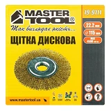 Щетка дисковая из латунированной рифленой проволоки Mastertool 19-9111 D115x22.2мм