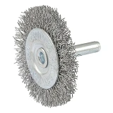 Щетка дисковая из рифленой проволоки Mastertool 19-9805 D50мм со стержнем 1/4"