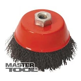 Щетка торцевая из рифленой проволоки Mastertool 19-7215 D150 М14