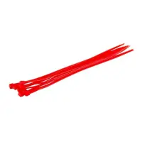 Кабельная стяжка MASTERTOOL 20-1711 защелкивающаяся нейлоновая 3.6х200мм красный 100шт              