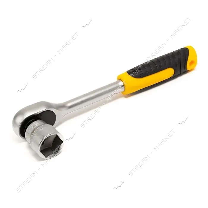Трещотка Mastertool 78-0142 гнутая 1/2" 72Т                                                         