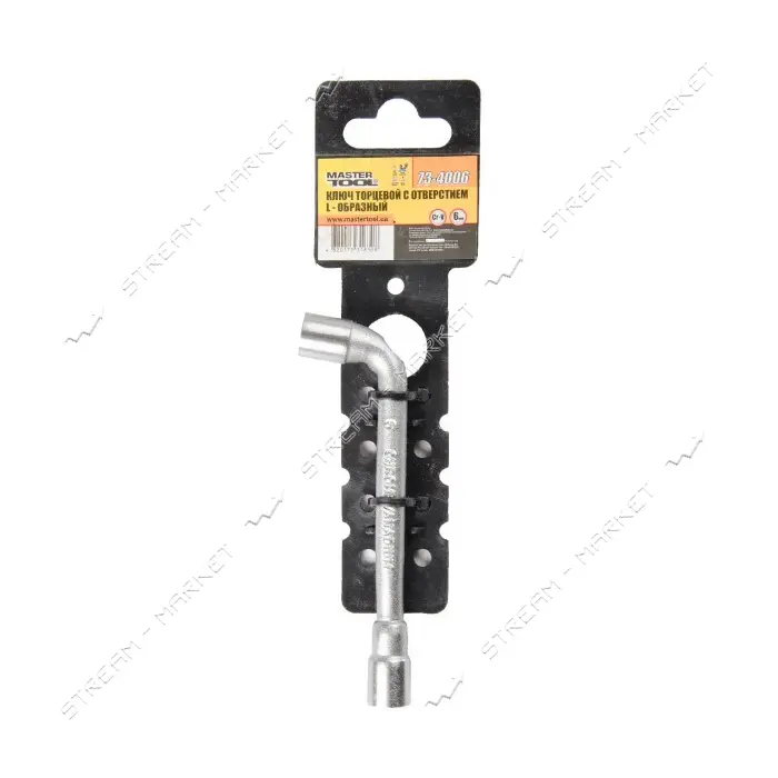 Ключ Mastertool 73-4012 CrV торцевой с отверстием L-образный 12мм