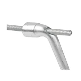 Ключ Mastertool 73-4019 CrV торцевой с отверстием L-образный 19мм