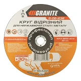 Диск абразивный отрезной Granite 8-06-232 PROFI плюс 30 по металлу и нержавейке 230х2.5х22.2мм      