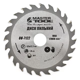 Диск пильный по дереву MASTERTOOL 08-7122 125х22.2х24Т                                              