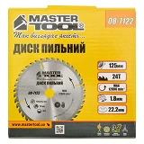 Диск пильный по дереву MASTERTOOL 08-7122 125х22.2х24Т                                              
