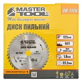 Диск пильный по дереву MasterTool 08-7126 125х22.2х60Т