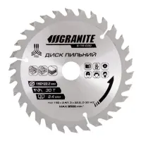 Диск пильный по дереву Granite 5-15-030 150х22.2х30Т адаптер 22.2-20                                